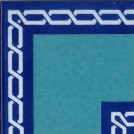 10x10 cm KSK 60 Zincir Desen Modern Çini Bordür Köşe